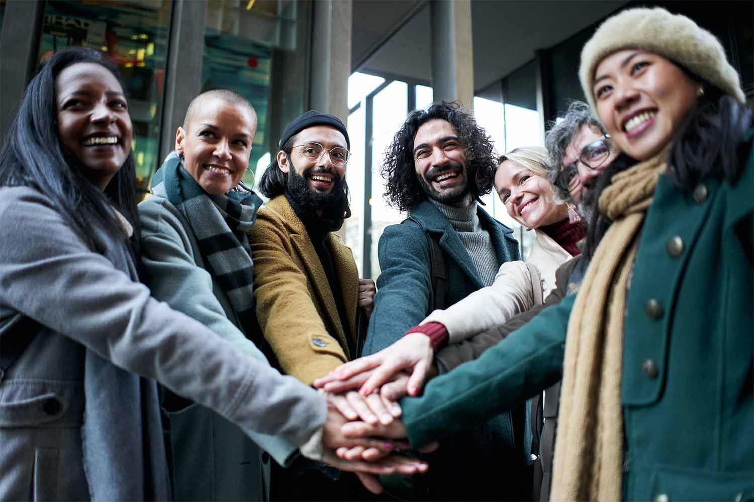 people holding hands