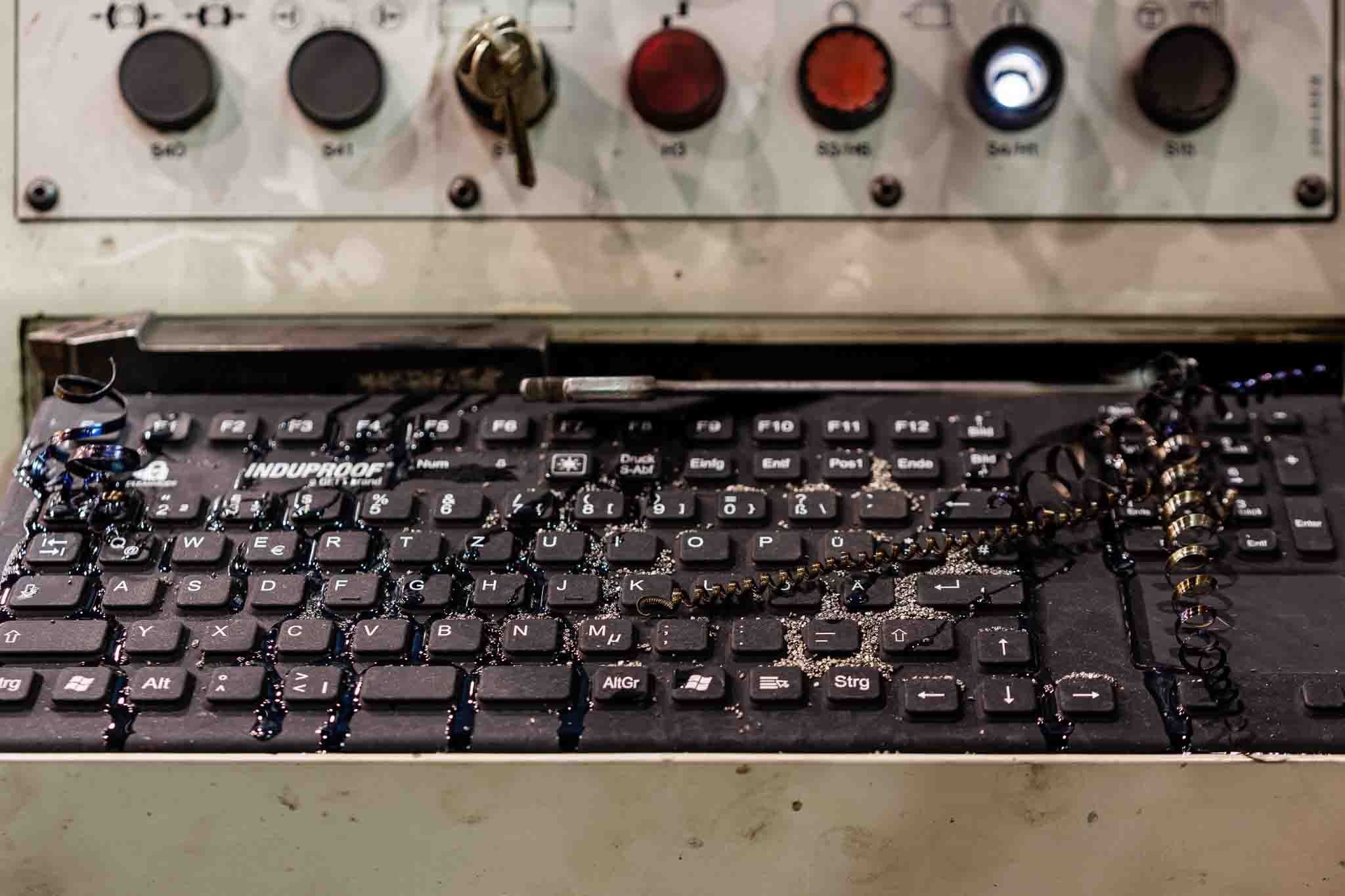 Silicone industrial keyboards