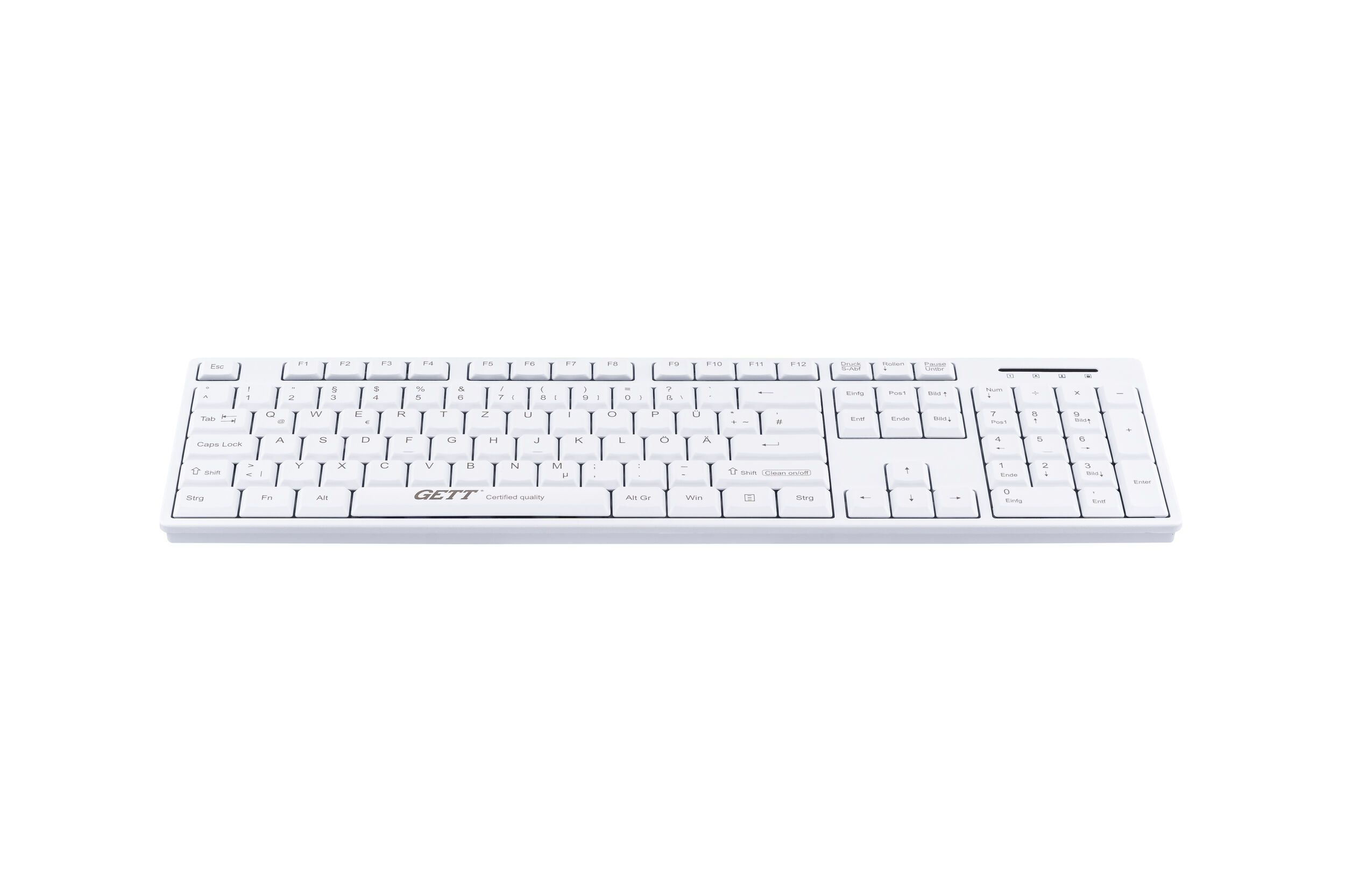 GCQ Cleantype Basic white, frontview