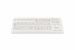 Induproof Advenced, silicone keyboard, white, frontview