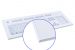 Details to foil covered keyboard, sketch