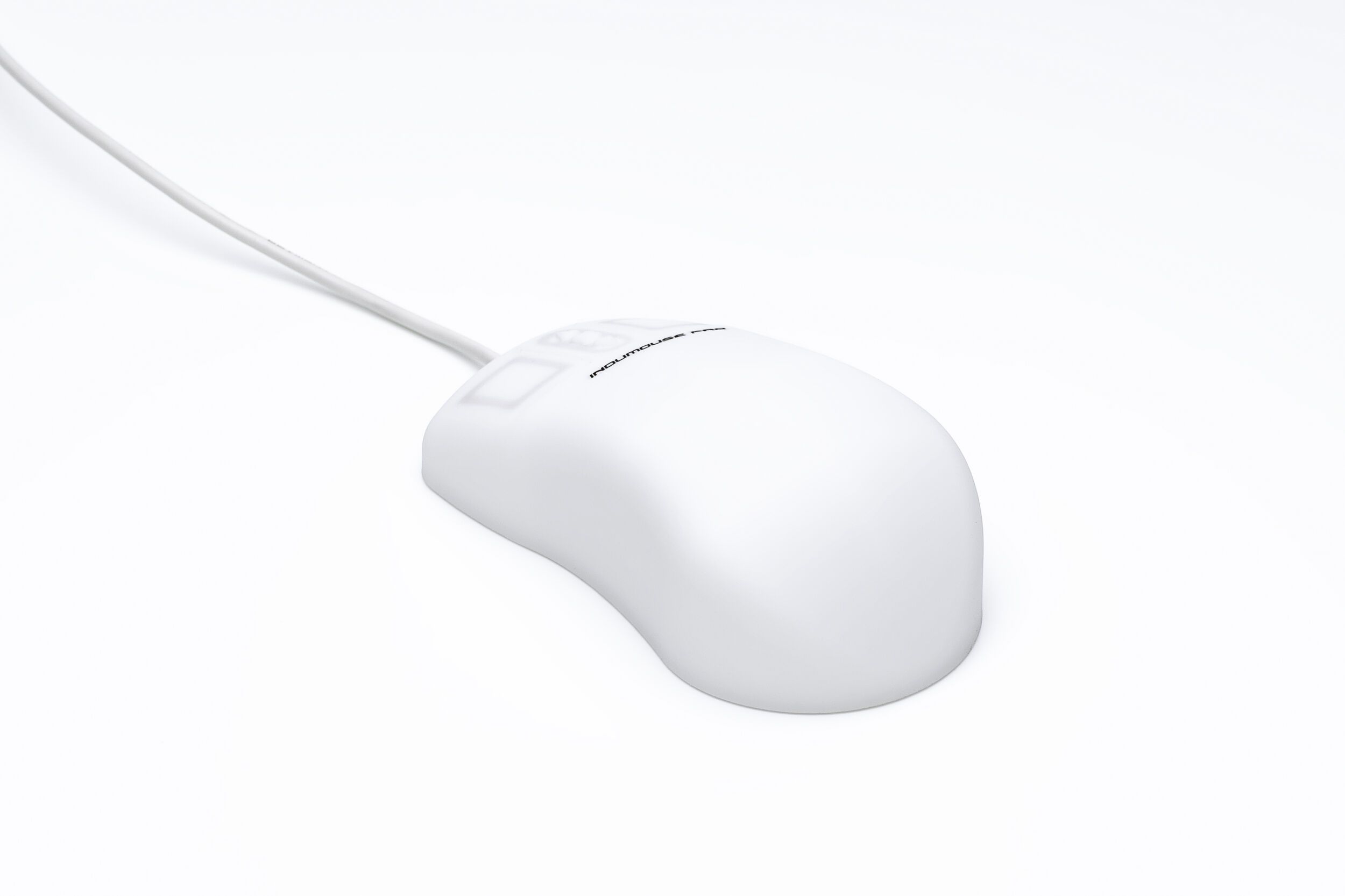 Indumouse® Pro - water- and dustproof silicone mouse for use in hygienic areas with plastic base plate
