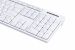GCQ Cleantype Easy Basic, Plastic keyboard, white, sideview