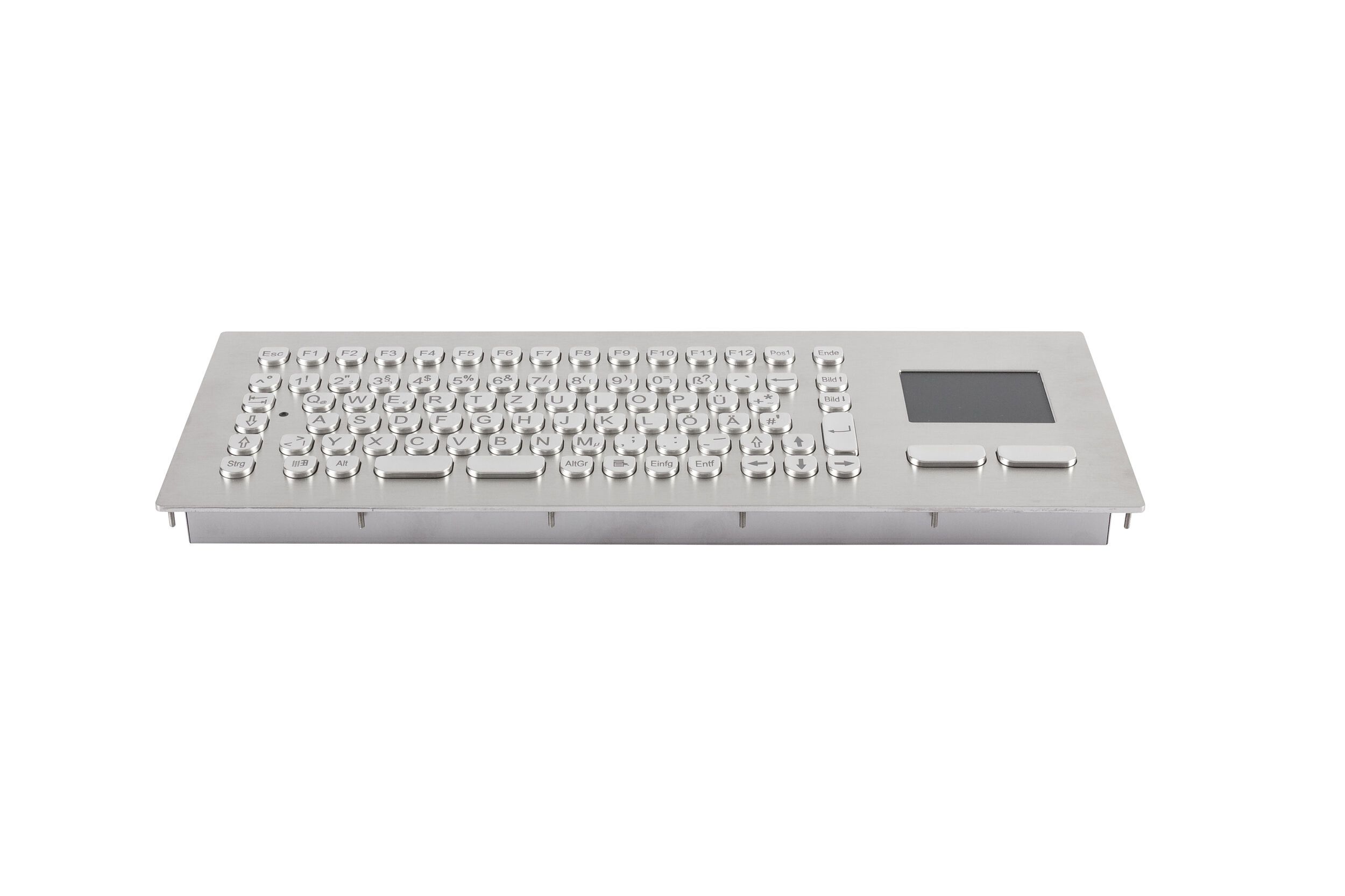 InduSteel® Stainless steel front mount keyboard with touchpad