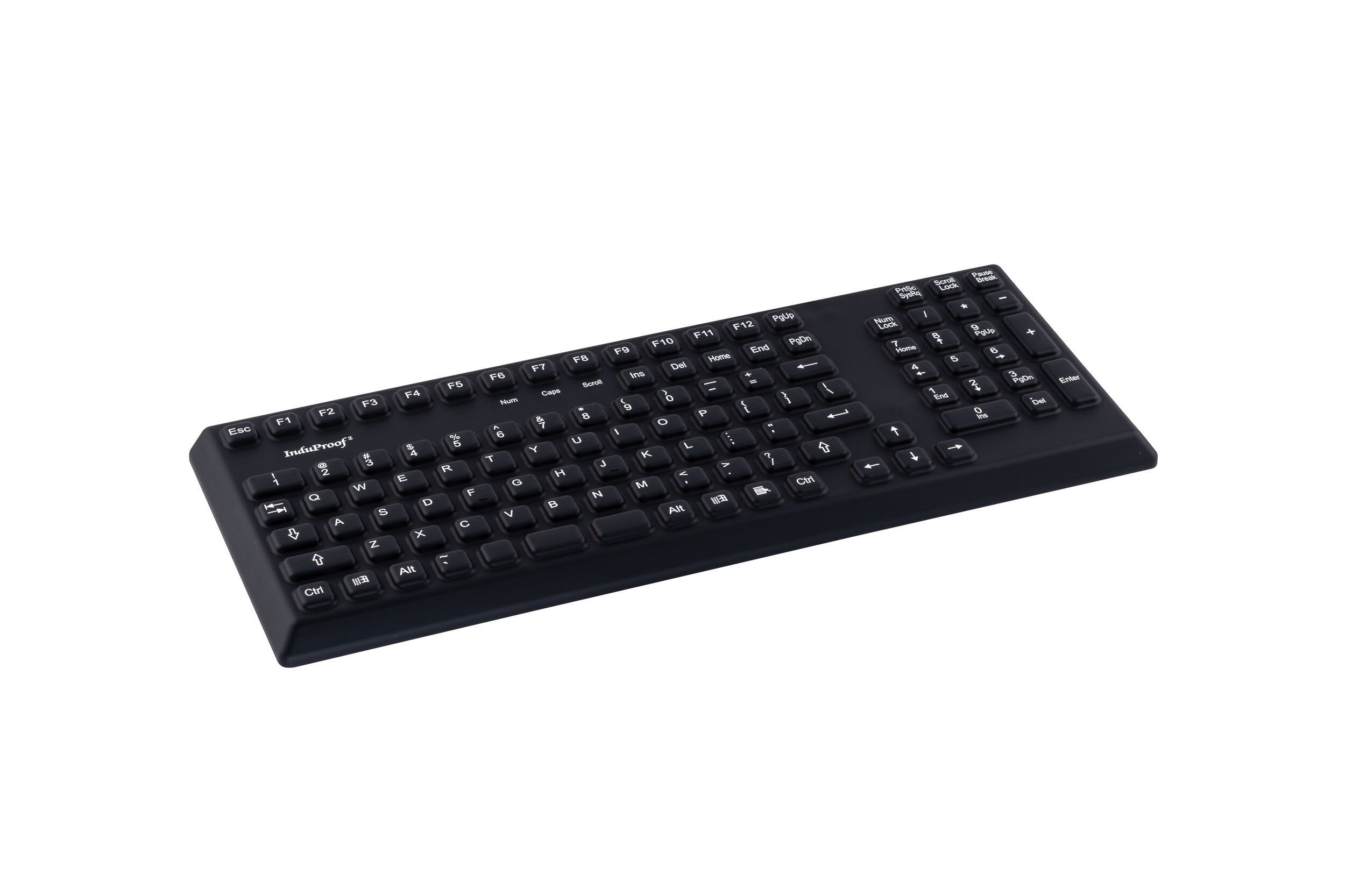 Silicon keyboard, Induproof2, black, frontview