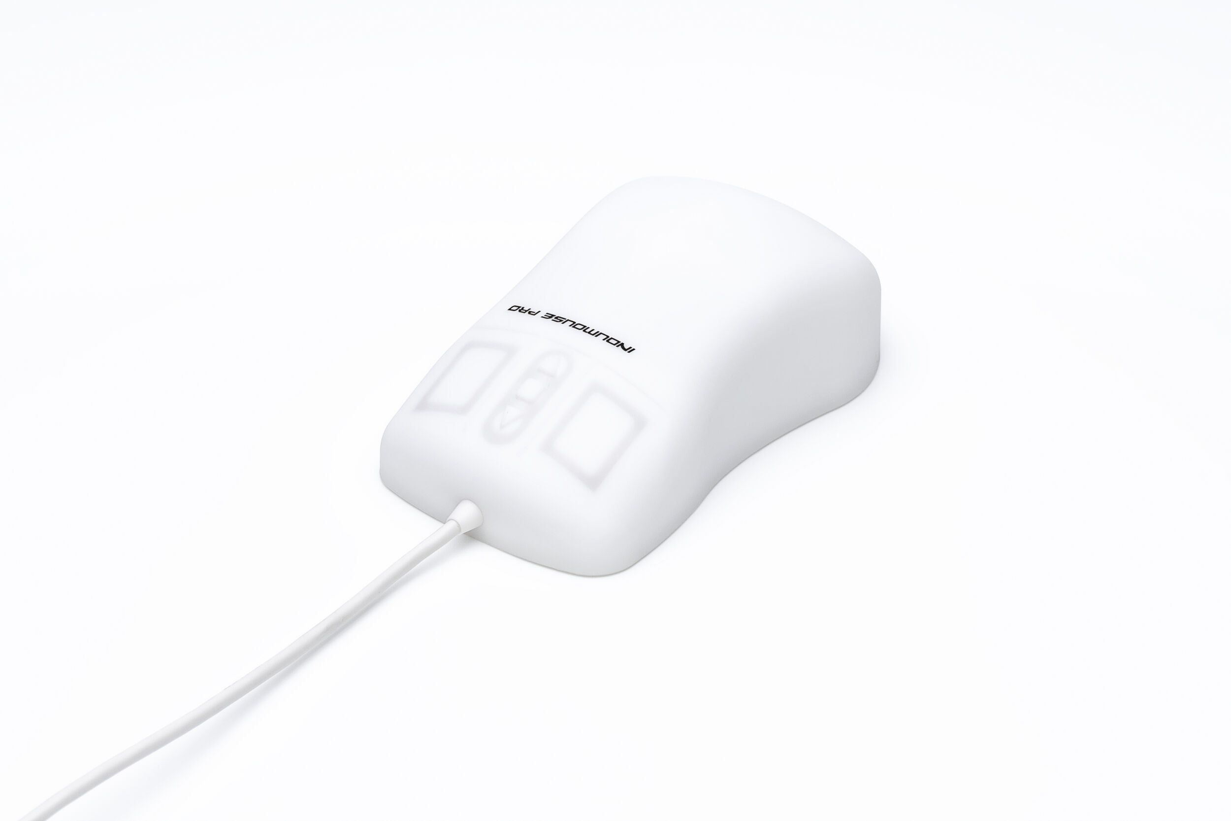 Indumouse® Pro - water- and dustproof silicone mouse for use in hygienic areas with plastic base plate
