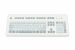 Foil covered keyboard, white, front view