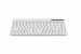 Cleantype Easy Basic Compact Black, Plastic Keyboard, white, frontview